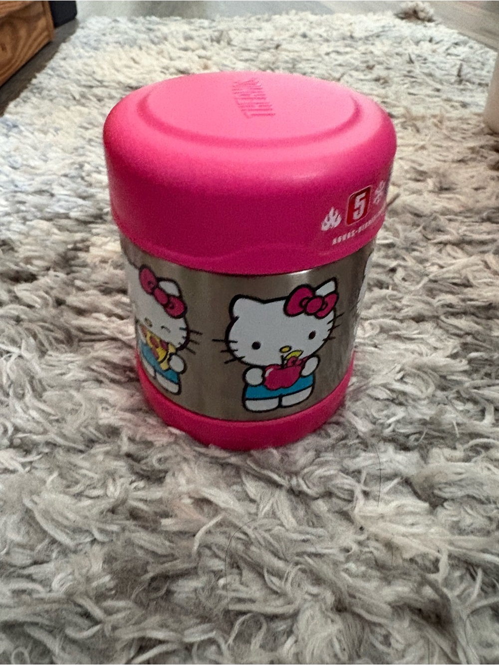 Thermos Hello Kitty Pink and Stainless Steel Kids Food Jar